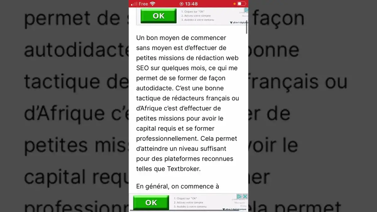 'Video thumbnail for Rédacteur Web formation gratuite #entrepreneuriat #argentpaypal'
