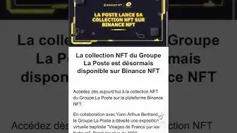 'Video thumbnail for Ton premier NFT avec La Poste et Binance'